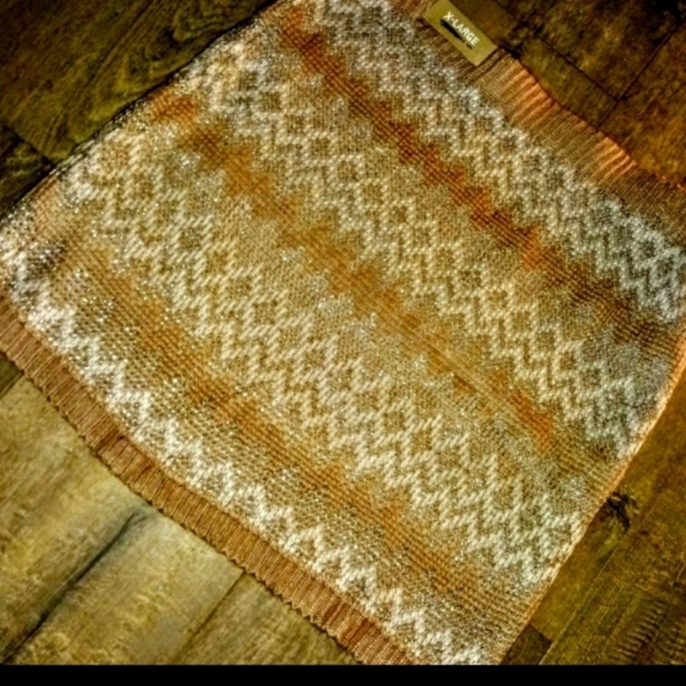 Maurices Skirt Size XL Metalic Chevron Knit NWT - Picture 9 of 12